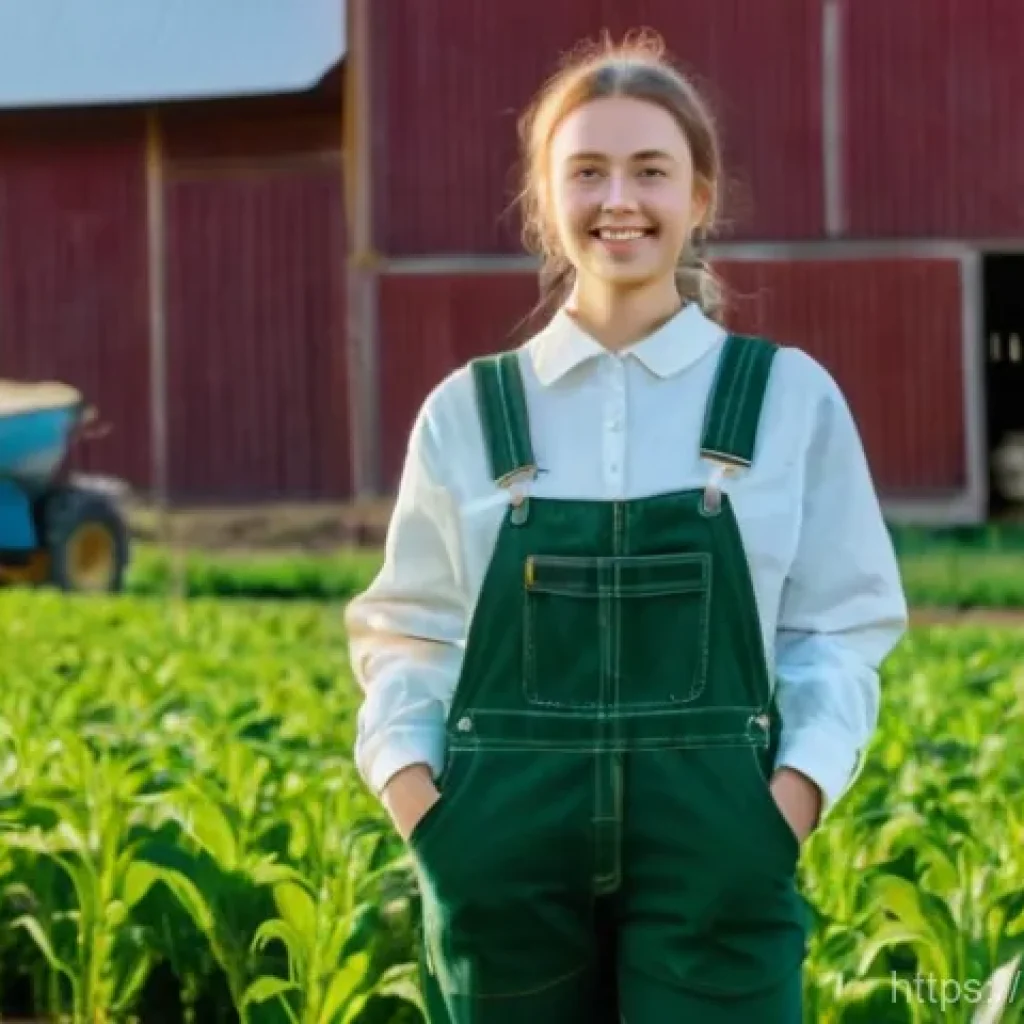 축산업 현장 실습 지원 제도 - **"Agrostartup" Young Farmer's Dream Realized:** A determined young Russian woman in her late 20s, d...